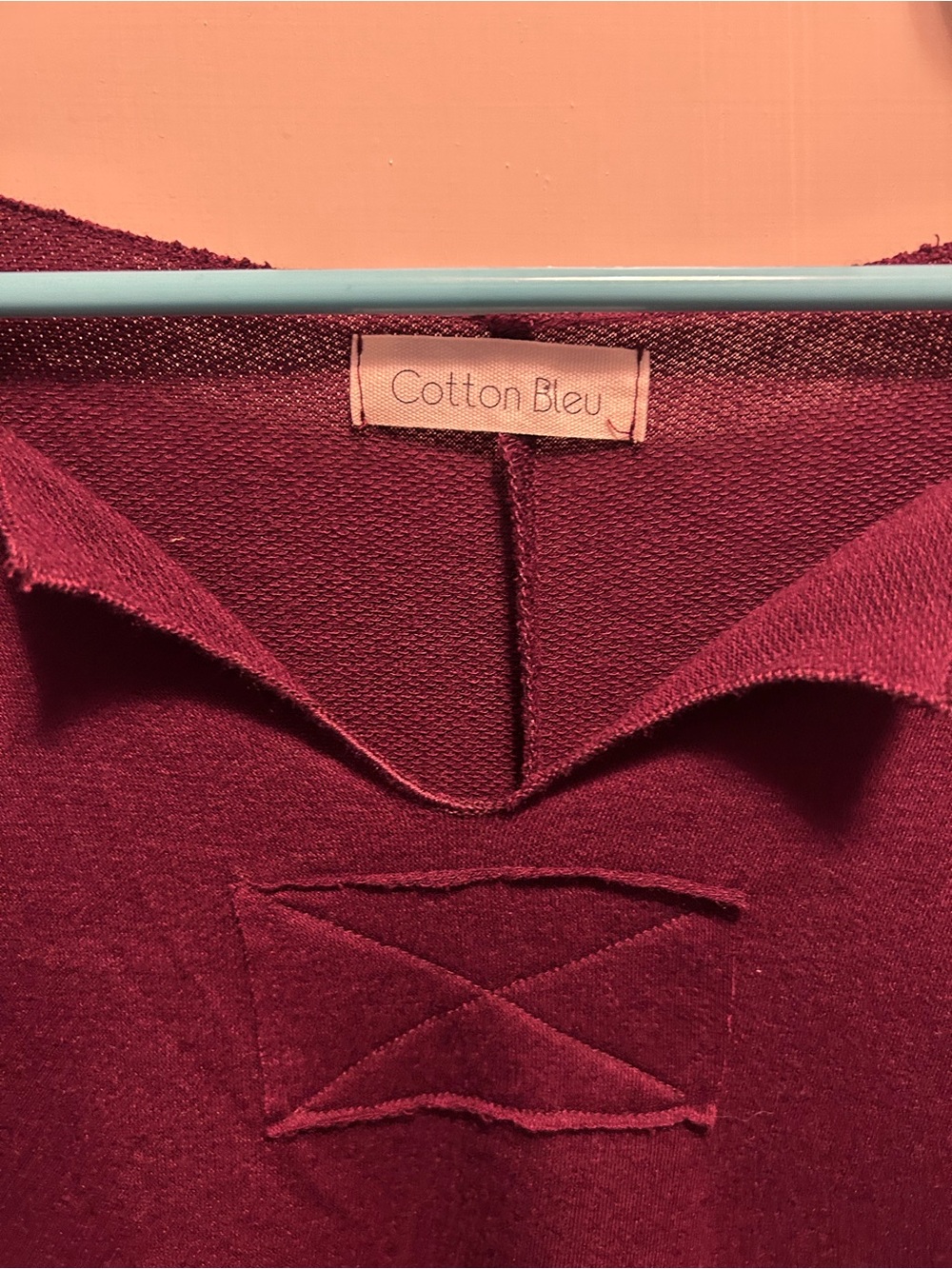 Cotton Bleu Burgundy Knit Dress Plus Size 3xl